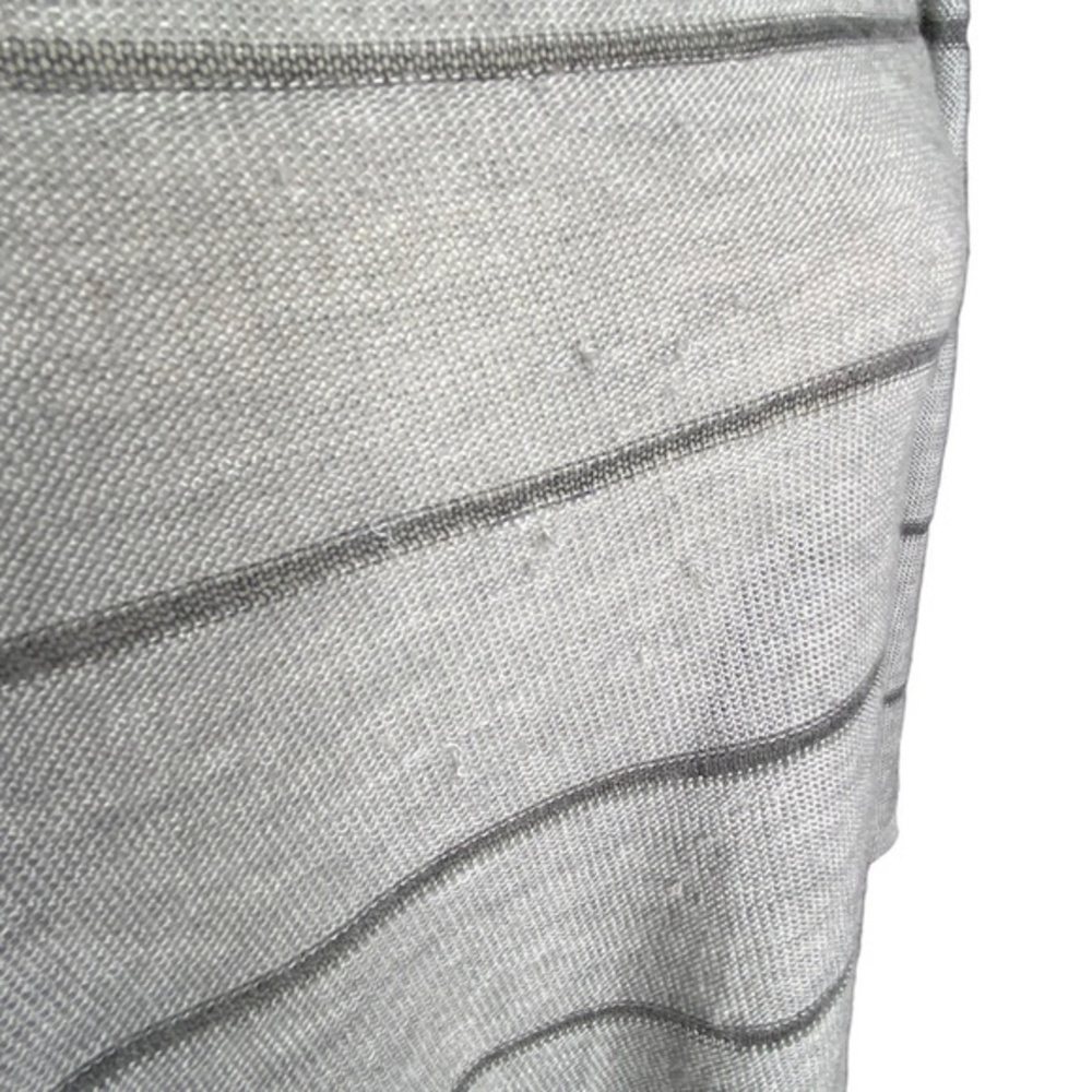 Maurices Cardigan Sweater Vest Gray Striped Knit Sleeveless Open Front Size XL - Picture 10 of 14